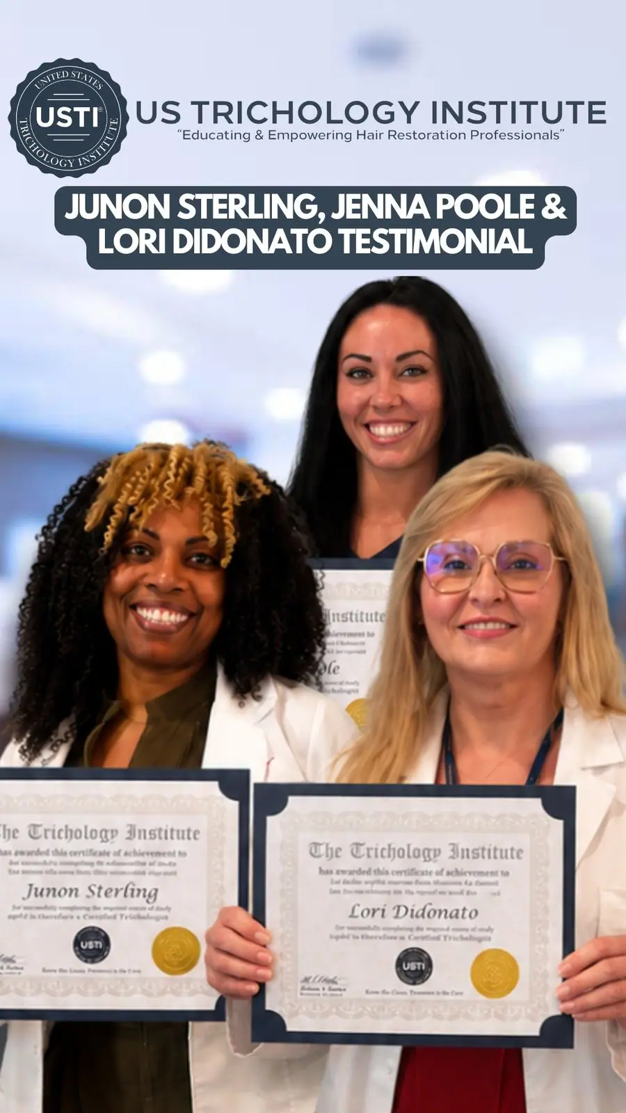 USTI graduates together at training